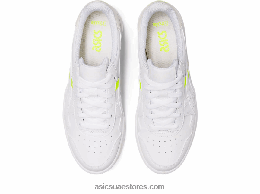 Asics أبيض / أصفر أمان اليابان اس 2N24DJ2634