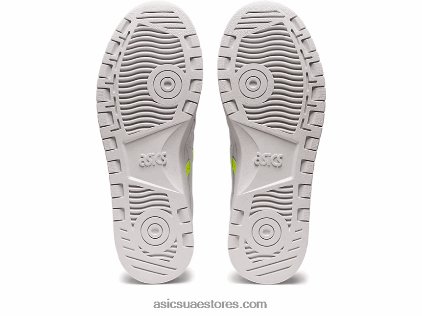 Asics أبيض / أصفر أمان اليابان اس 2N24DJ2634