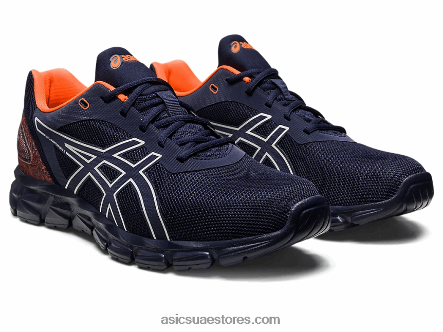 Asics منتصف الليل / برتقالي صادم هلام الكم لايت الثاني 2N24DJ268