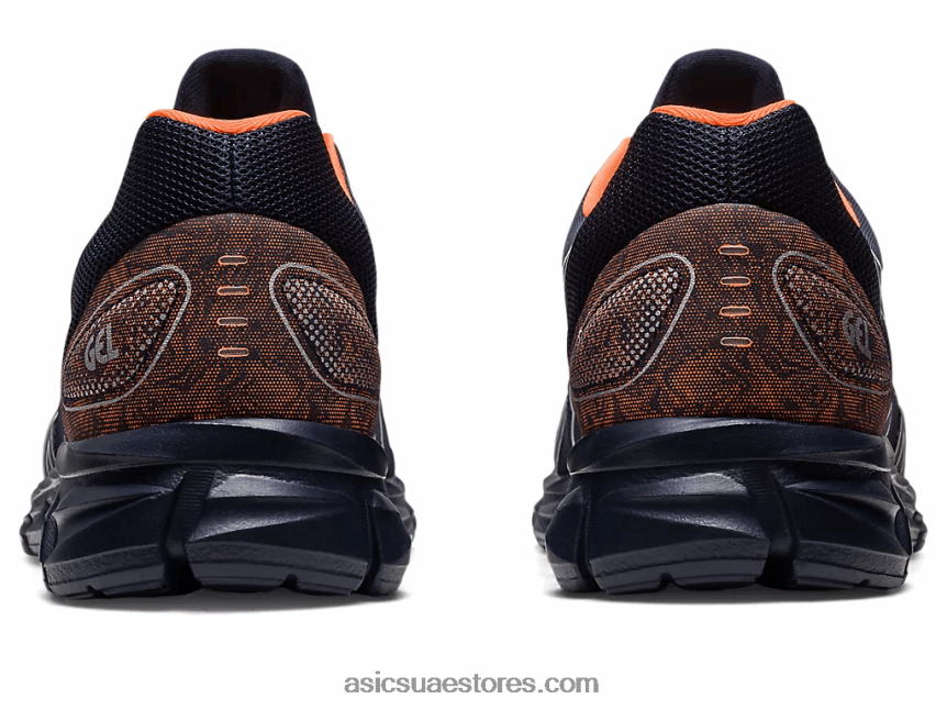 Asics منتصف الليل / برتقالي صادم هلام الكم لايت الثاني 2N24DJ268