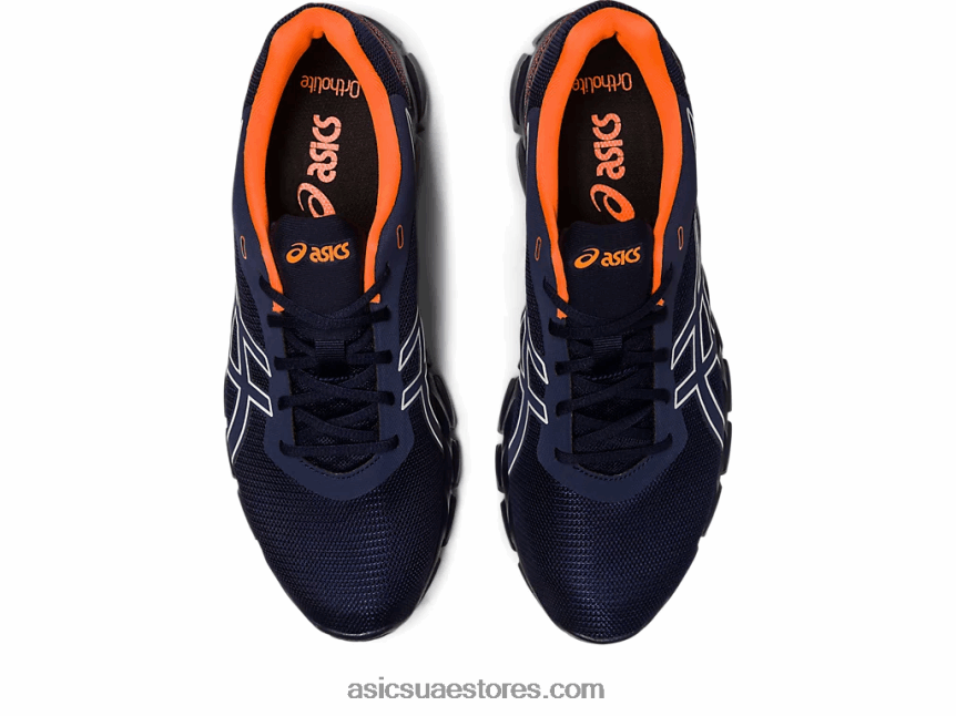 Asics منتصف الليل / برتقالي صادم هلام الكم لايت الثاني 2N24DJ268
