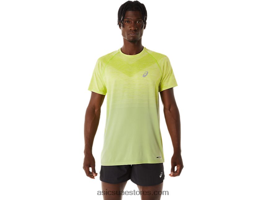 Asics حكيم خفيف / قشر الليمون قميص رجالي بأكمام قصيرة بدون خياطة 2N24DJ27