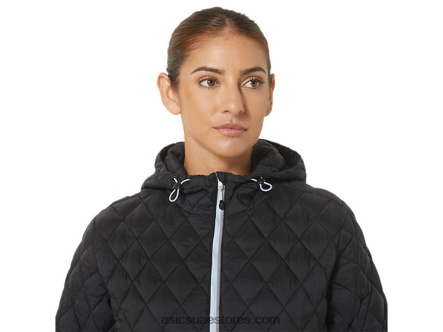 Asics أداء أسود / سماء ناعمة سترة معزولة أداء المرأة 2N24DJ2721
