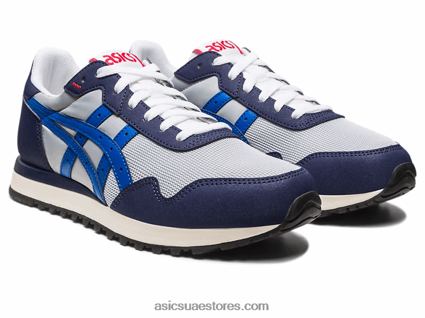 Asics بيدمونت الرمادي / الطاووس عداء النمر الثاني 2N24DJ274