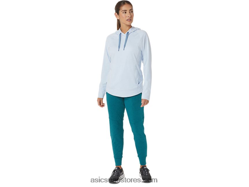 Asics تباعد السماء الناعمة كنزة بغطاء للرأس للتكنولوجيا للنساء 2N24DJ2767