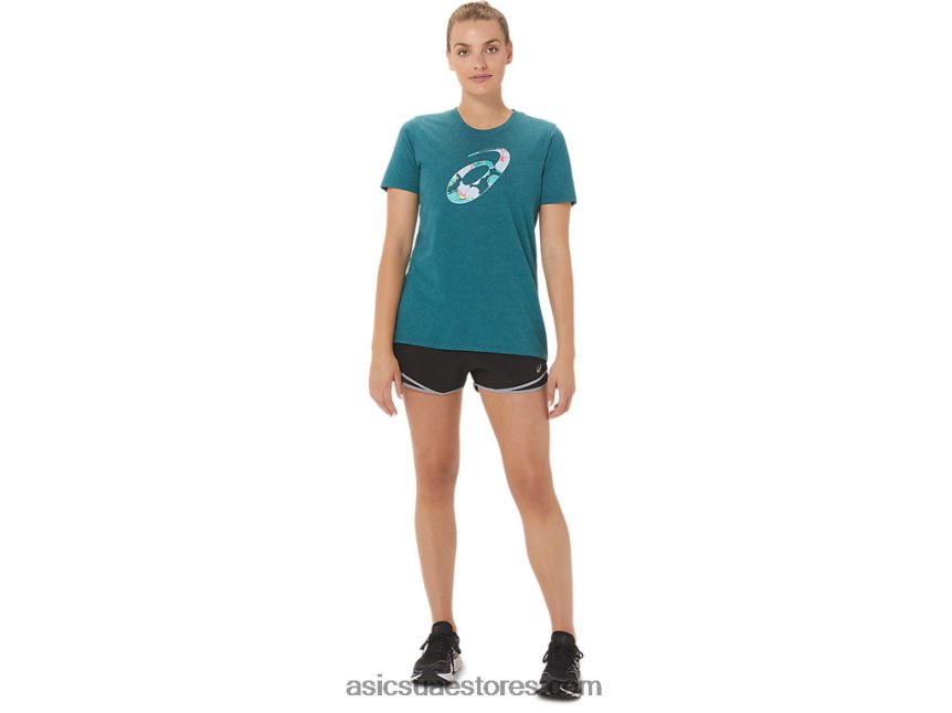 Asics هيذر الصنوبر المخملية الكركديه النسائي دوامة طاقم 2N24DJ2769