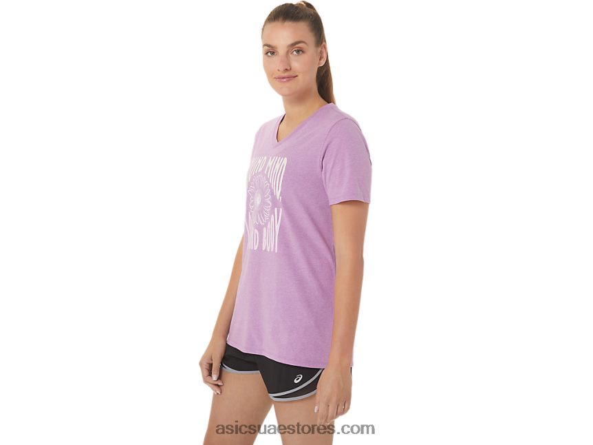 Asics هيذر الأوركيد شعار المرأة عباد الشمس الخامس الرقبة 2N24DJ2778