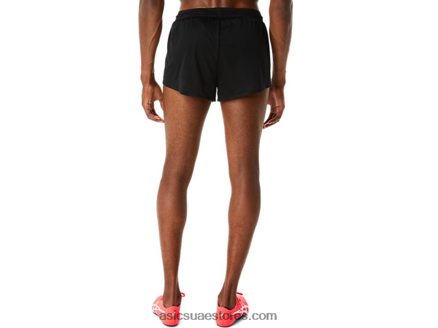 Asics أسود الأداء شورت قصير متماسكة من أكتيبريز للرجال 2N24DJ277