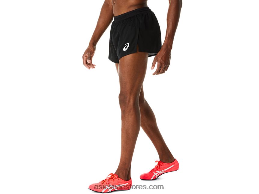 Asics أسود الأداء شورت قصير متماسكة من أكتيبريز للرجال 2N24DJ277