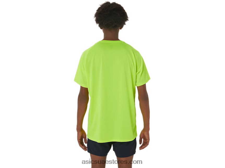 Asics السلامة الصفراء أحذية رجالية جرافيك بأكمام قصيرة 2N24DJ279