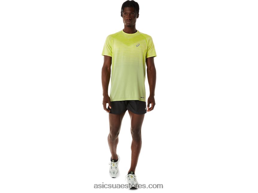 Asics حكيم خفيف / قشر الليمون قميص رجالي بأكمام قصيرة بدون خياطة 2N24DJ27