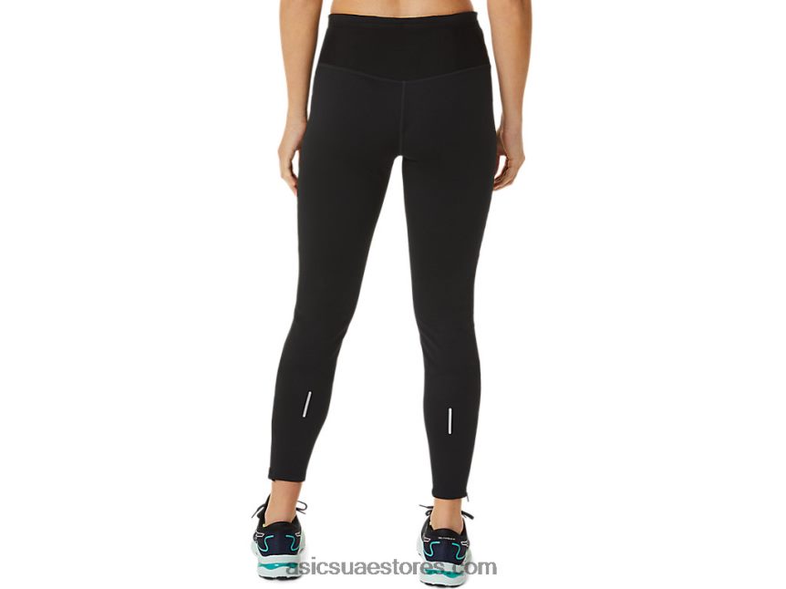 Asics أسود الأداء تشغيل المرأة في فصل الشتاء ضيق 2N24DJ2807
