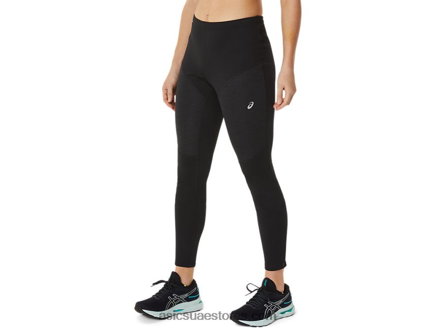 Asics أسود الأداء تشغيل المرأة في فصل الشتاء ضيق 2N24DJ2807