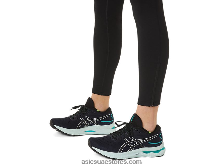 Asics أسود الأداء تشغيل المرأة في فصل الشتاء ضيق 2N24DJ2807
