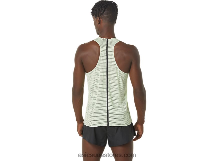 Asics همسة الخضراء قميص جاكار أكتيبريز للرجال 2N24DJ280