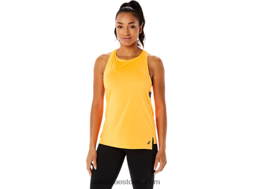 Asics البوب ​​البرتقالي دبابة سانا تناسب المرأة 2N24DJ2823