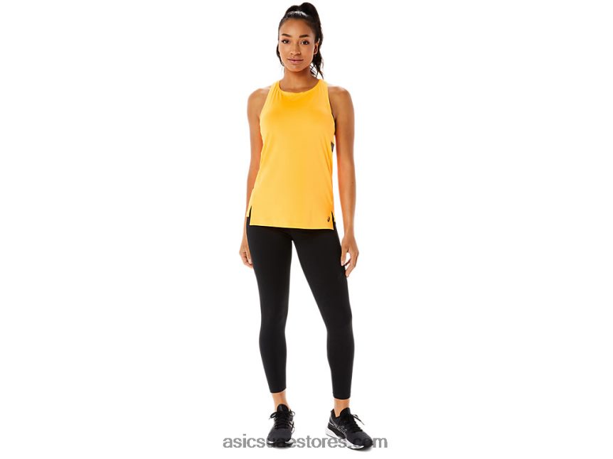 Asics البوب ​​البرتقالي دبابة سانا تناسب المرأة 2N24DJ2823