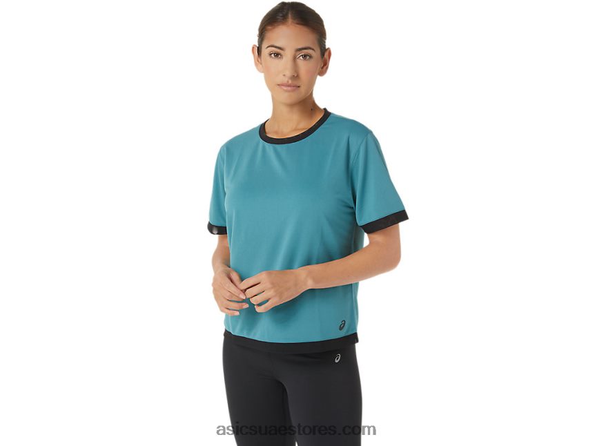 Asics الصنوبر الضبابي المرأة كيت مش كم قصير 2N24DJ2840