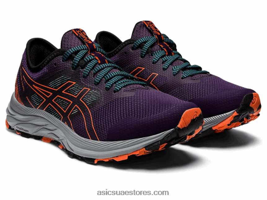 Asics الظل الليلي / نوفا برتقالي درب جل مثير 2N24DJ2857