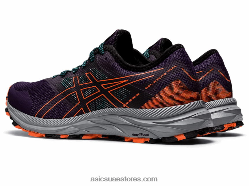 Asics الظل الليلي / نوفا برتقالي درب جل مثير 2N24DJ2857