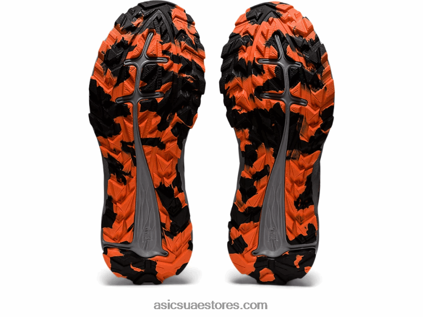 Asics الظل الليلي / نوفا برتقالي درب جل مثير 2N24DJ2857