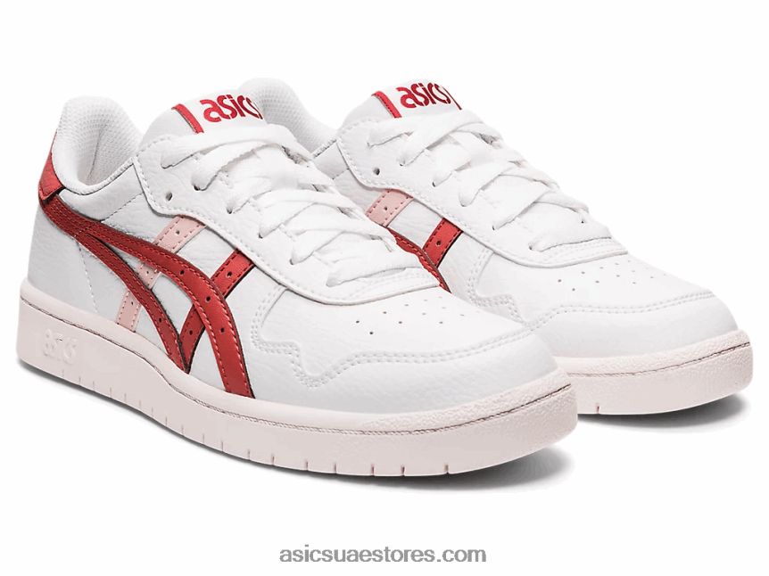 Asics طوب أبيض / أحمر اليابان اس 2N24DJ2904