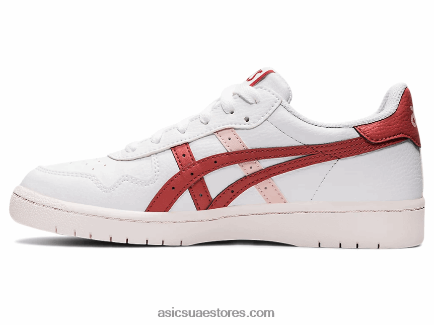 Asics طوب أبيض / أحمر اليابان اس 2N24DJ2904