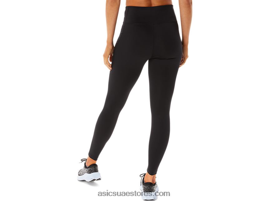 Asics أداء أسود / دخان رمادي رسم شعار نسائي ضيق 2N24DJ2925