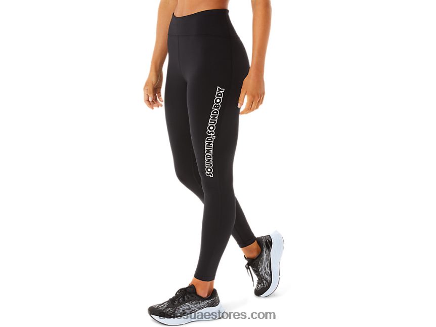 Asics أداء أسود / دخان رمادي رسم شعار نسائي ضيق 2N24DJ2925