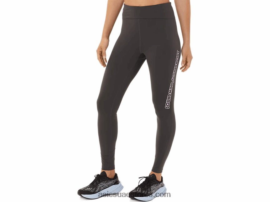 Asics سبج رمادي رسم شعار نسائي ضيق 2N24DJ2946