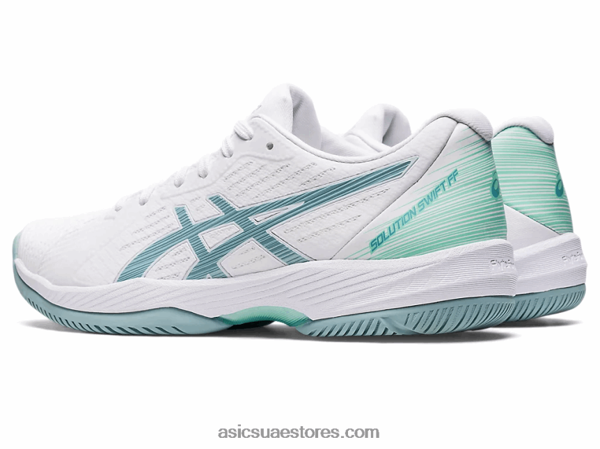 Asics أبيض / دخان أزرق حل سريع وما يليها 2N24DJ3022