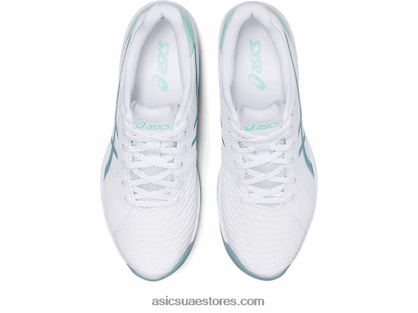 Asics أبيض / دخان أزرق حل سريع وما يليها 2N24DJ3022