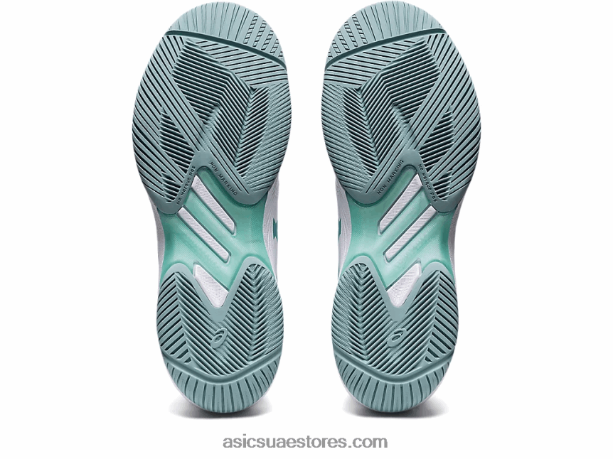 Asics أبيض / دخان أزرق حل سريع وما يليها 2N24DJ3022