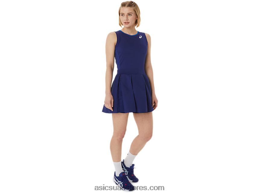 Asics الغوص الأزرق فستان مباراة نسائي 2N24DJ3042