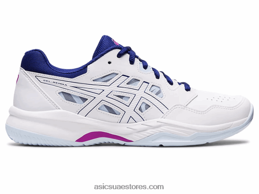Asics أبيض / أزرق غامق جل رنما 2N24DJ3096