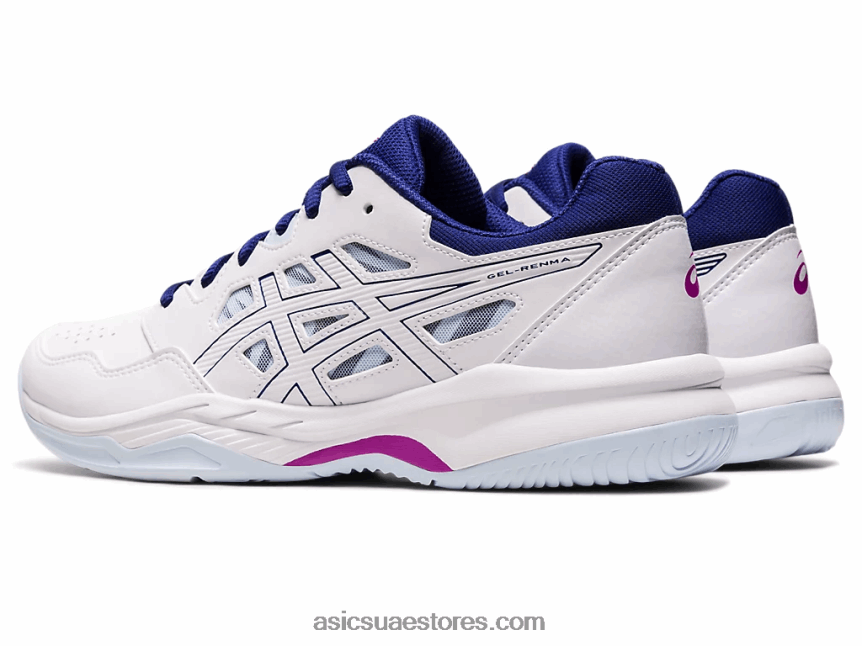 Asics أبيض / أزرق غامق جل رنما 2N24DJ3096