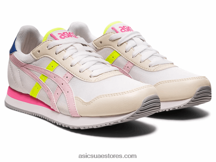 Asics حلوى بيضاء / قطن عداء النمر 2N24DJ3141