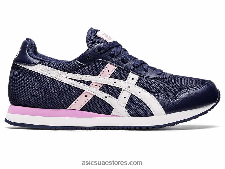 Asics معطف طاووس / أبيض عداء النمر 2N24DJ3147