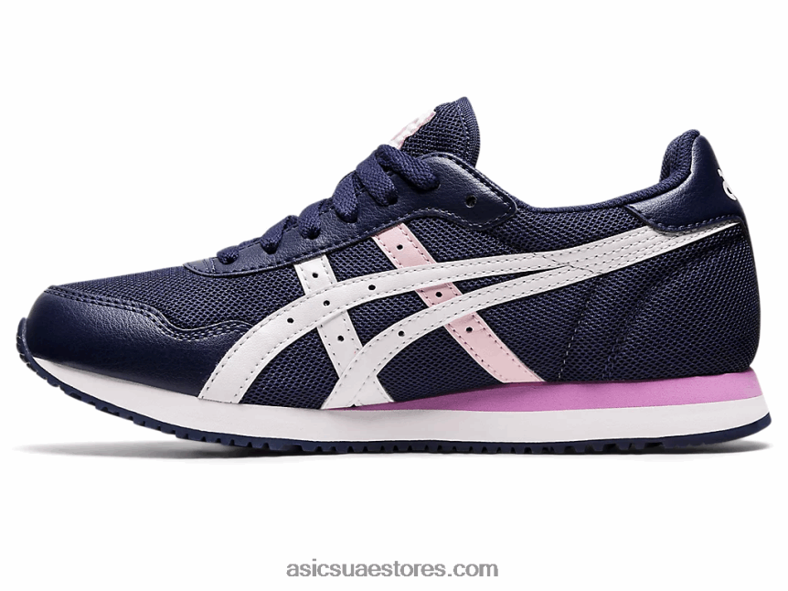Asics معطف طاووس / أبيض عداء النمر 2N24DJ3147