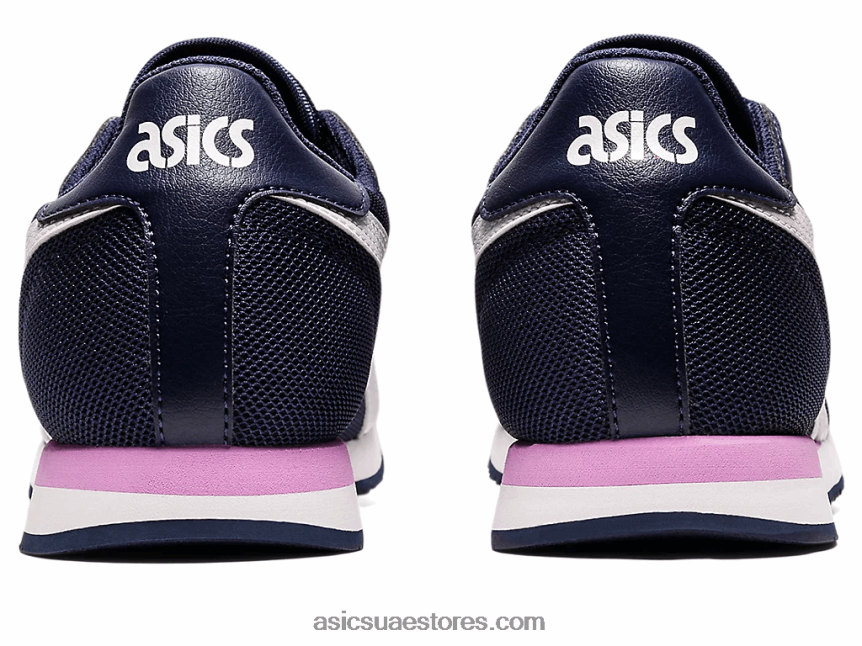 Asics معطف طاووس / أبيض عداء النمر 2N24DJ3147