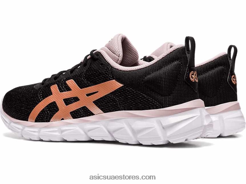 Asics أسود / ذهبي وردي هلام الكم لايت 2N24DJ3169