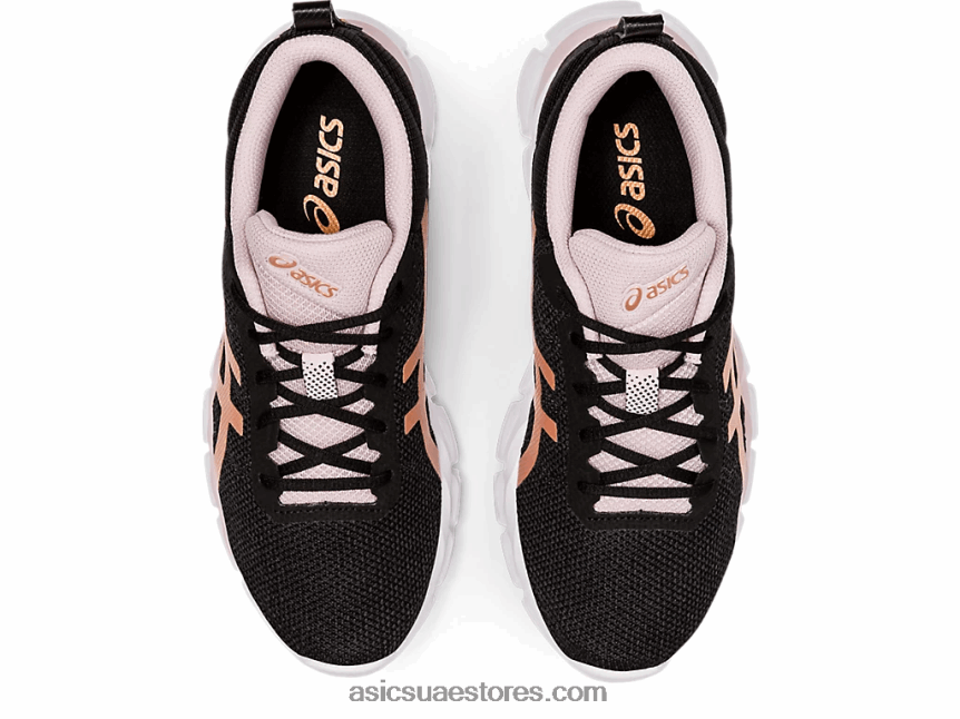 Asics أسود / ذهبي وردي هلام الكم لايت 2N24DJ3169