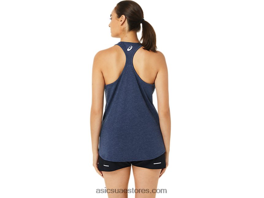 Asics هيذر الطاووس المرأة دوامة النجوم والمشارب قصيرة الأكمام 2N24DJ3186