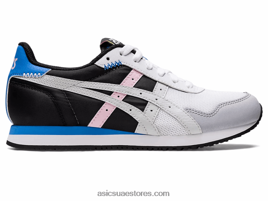Asics أبيض / رمادي جليدي عداء النمر 2N24DJ3189
