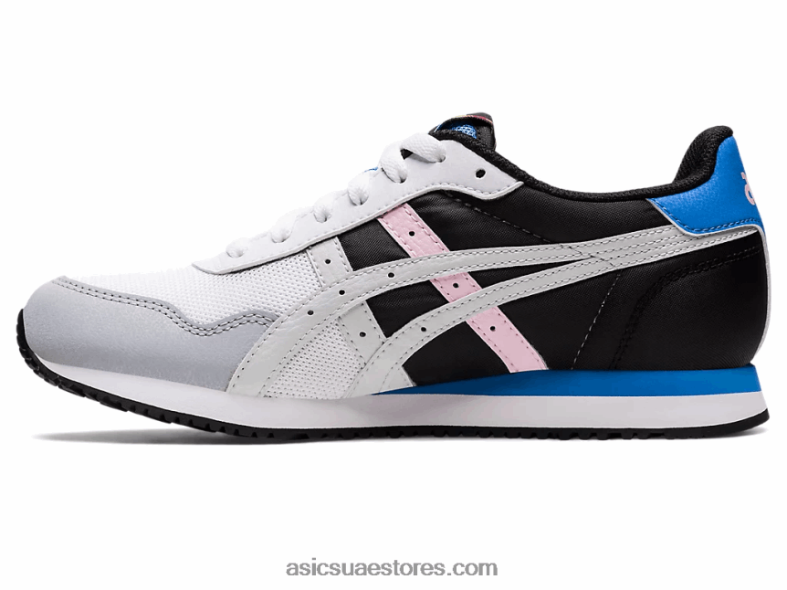 Asics أبيض / رمادي جليدي عداء النمر 2N24DJ3189