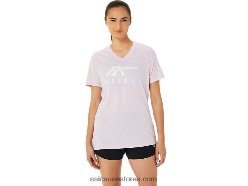 Asics بالكاد ارتفع مخطط للمرأة الخامس الرقبة 2N24DJ3200