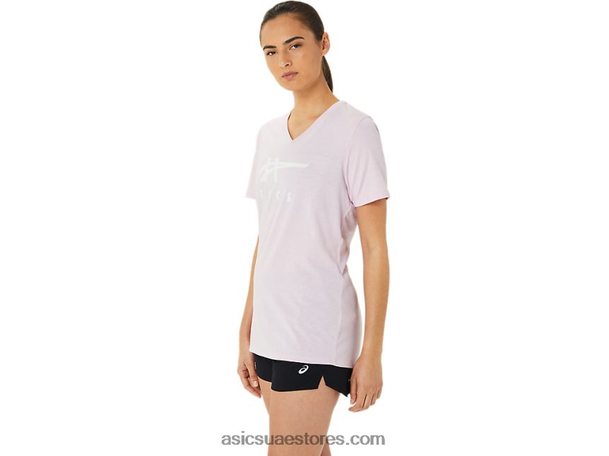 Asics بالكاد ارتفع مخطط للمرأة الخامس الرقبة 2N24DJ3200