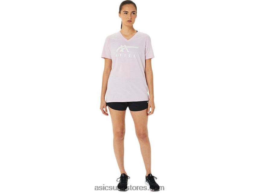Asics بالكاد ارتفع مخطط للمرأة الخامس الرقبة 2N24DJ3200