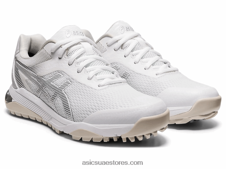 Asics أبيض / فضي نقي هلام بالطبع الآس 2N24DJ3251