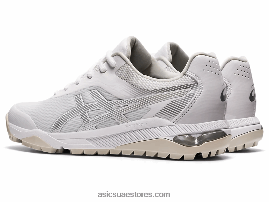 Asics أبيض / فضي نقي هلام بالطبع الآس 2N24DJ3251